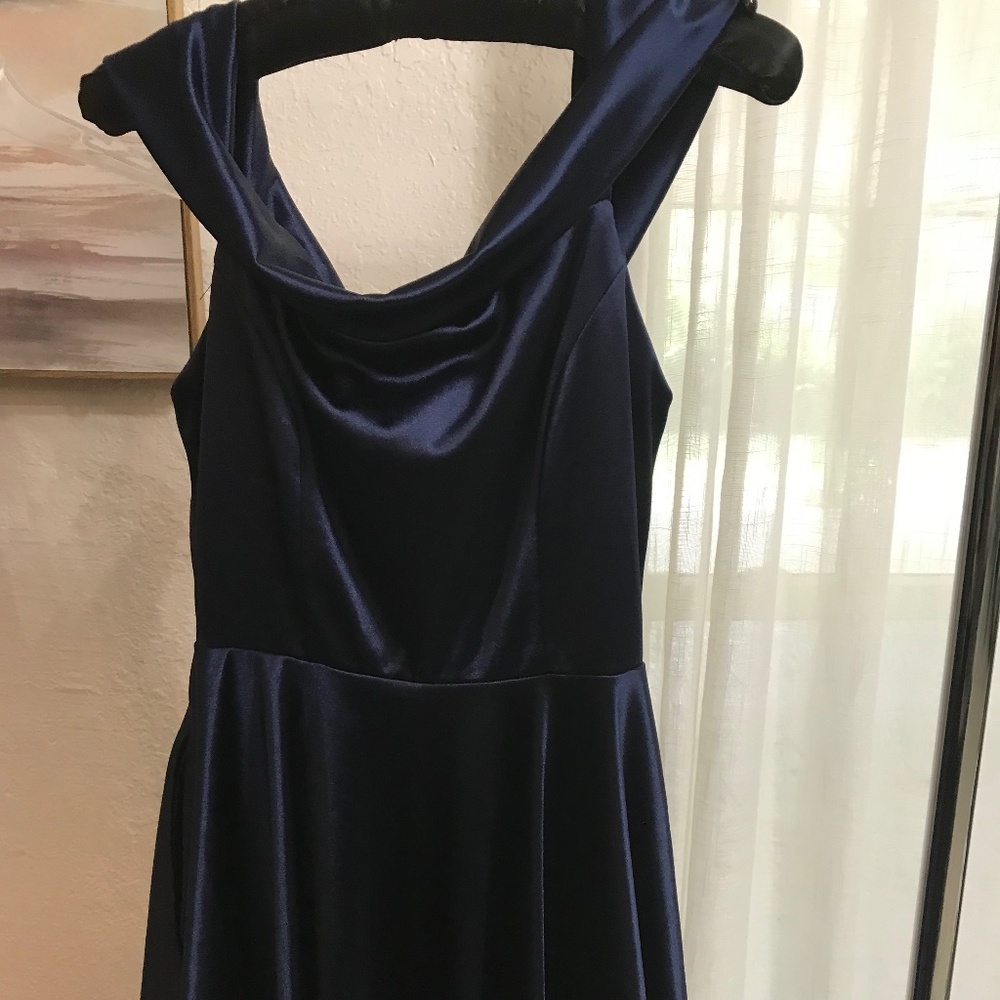 Navy formal short dress